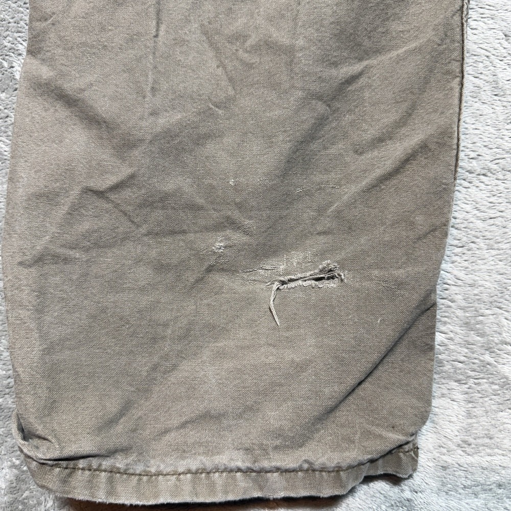 Carhartt B195 LBR Double Knee Canvas Carpenter Work Pants Brown Distressed 36x35 - Picture 5 of 16